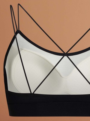 Modal® Cross Back  Seamless Moulded Scoop Wireless Bralette (Cup B-E)