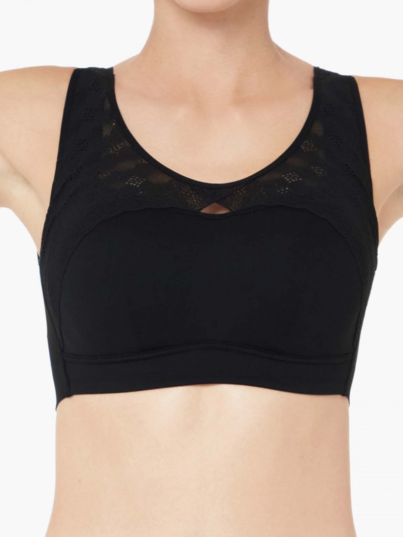 BS-03091, Wireless Full Soft Cup Bralette (Cup C-F), Black