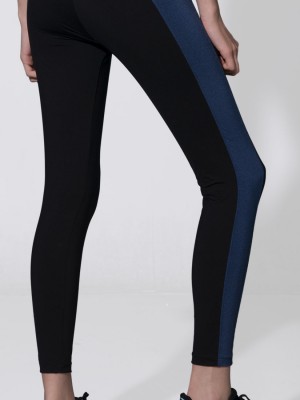 Hi-waist Side Panel Color Block Legging