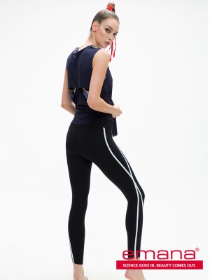 Emana® Wave Line Trim Leggings