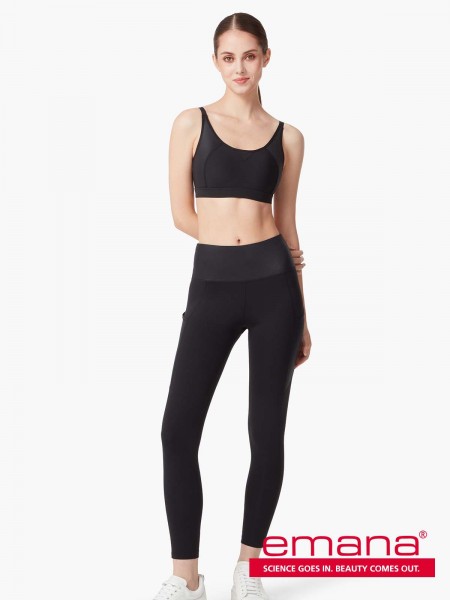 Emana® Leather-like Side-Pocket Leggings