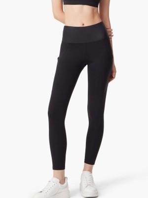 Emana® Leather-like Side-Pocket Leggings