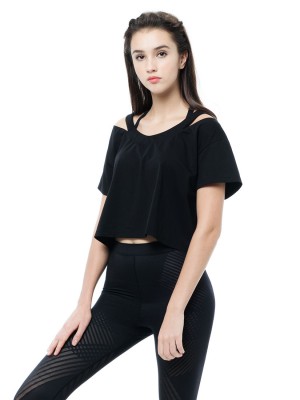 Cold Shoulder Crop Tee
