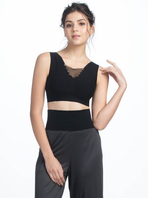 Zigzag Neckline Wireless Cami Bra