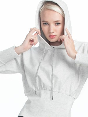 Cropped Drawstring Hoodies