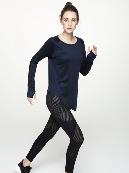 Free Cut Hi-Lo Long Sleeve Top