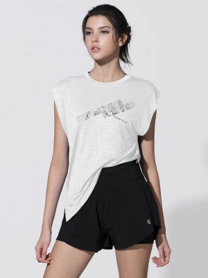 Cut-out Back Sleeveless Tee - Print