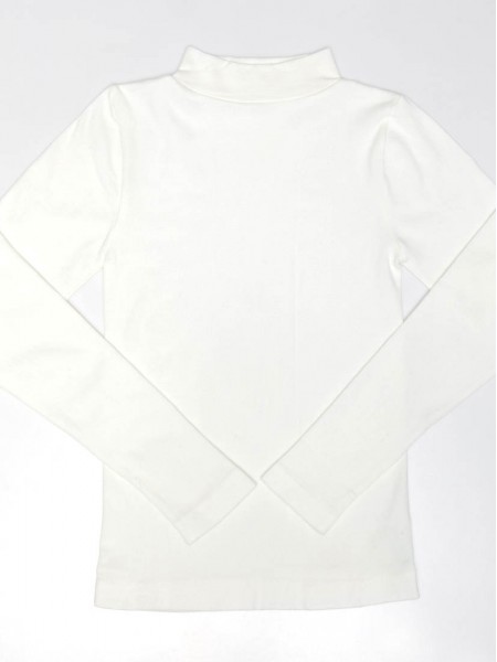 Cotton Blended Seamless Thermal Long Sleeve Tee - Standing Collar