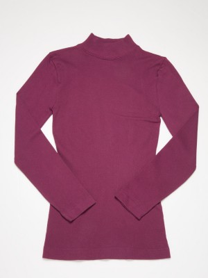 Seamless Thermal Long Sleeve Tee - Standing Collar