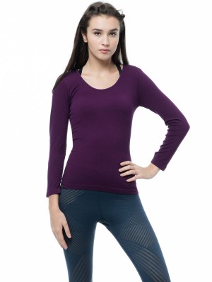 Wool-like Thermal Long Sleeve Tee - Round Neck