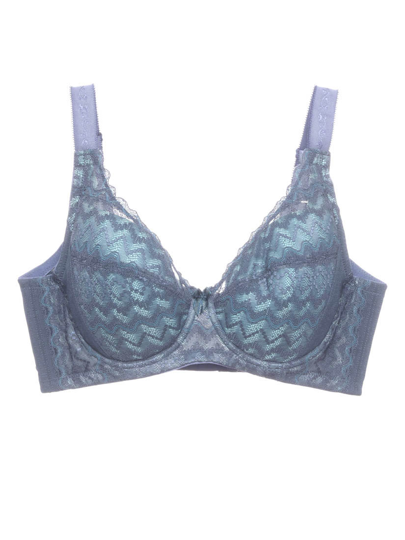 Lace Full Cup Bra, Blue | SATAMI Online