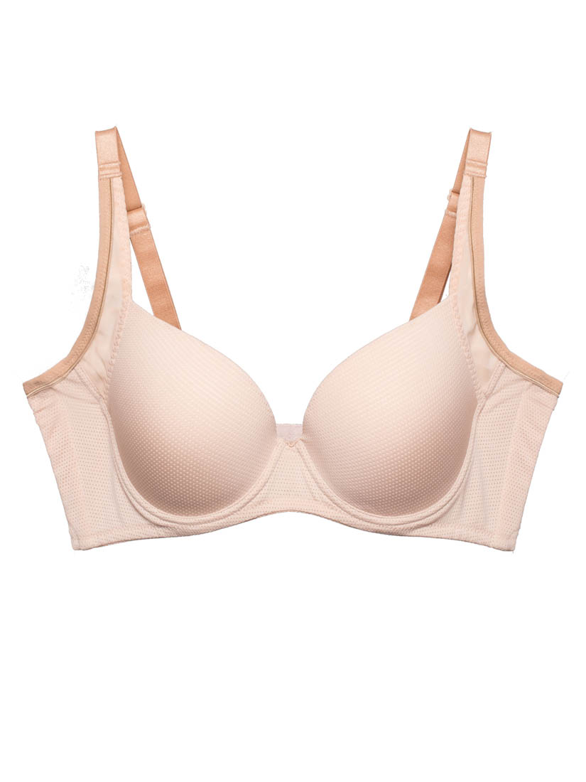 BR-03178, Breathable Moulded Sports Bra, Nude
