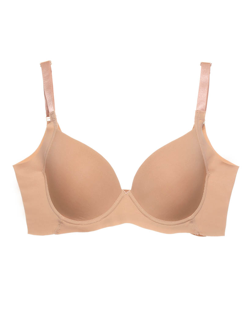 AC-00007, Breast Lifting Nude Bra, Beige, SATAMI Online, 提托式矽膠隱形胸罩, 玉
